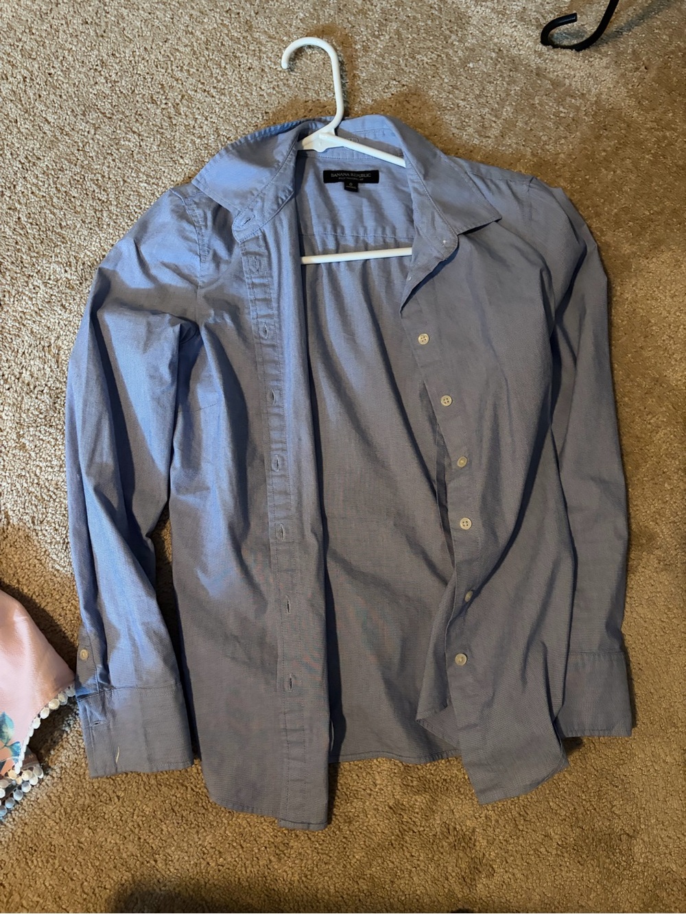 Banana Republic Women's Light Blue Button-Down Shirt